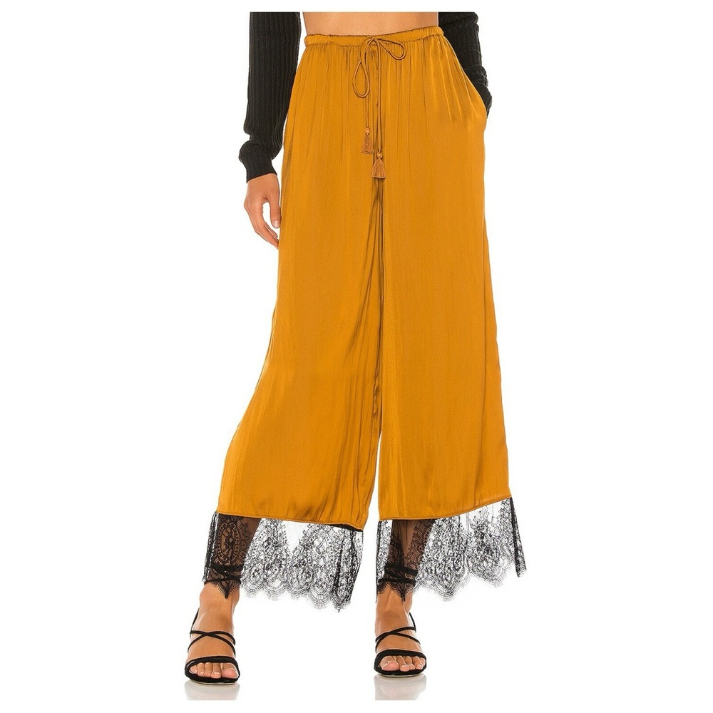 Intimately Free People Honey Ginger Talking in my Sleep wideleg satin pant - Picture 4 of 10